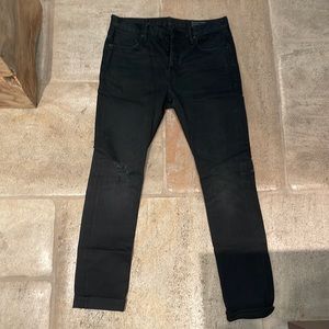 AllSaints Cigarette Fit Jeans - Black (Size 32)